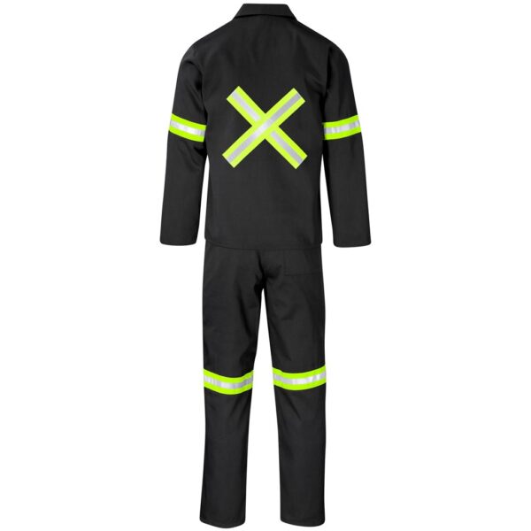 Trade Polycotton Conti Suit - Reflective ArmsLegs & Back - Yellow Tape