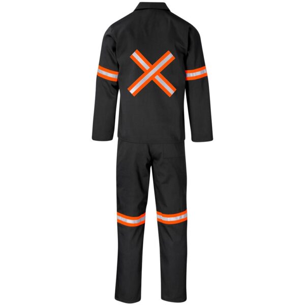 Trade Polycotton Conti - Suit Reflective ArmsLegs & Back - Orange Tape
