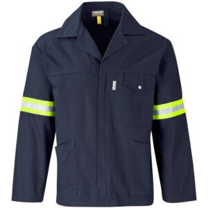 Artisan Premium 100% Cotton Jacket - Reflective Arms - Yellow Tape