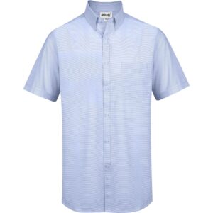 Mens Short Sleeve Earl Shirt - Sky Blue