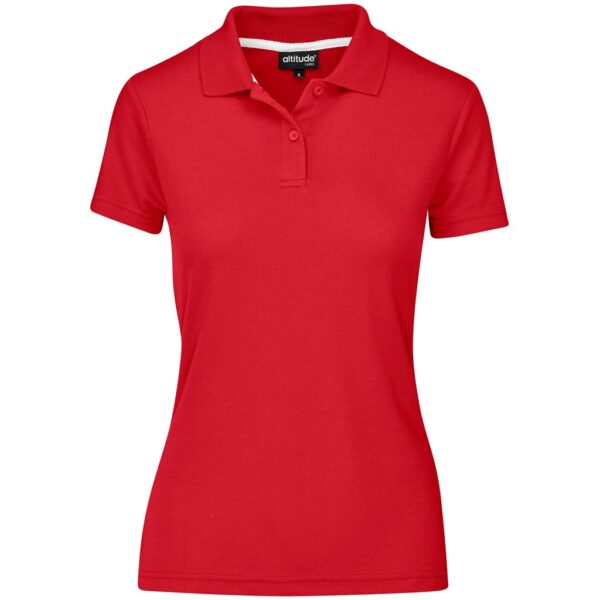 Ladies Bayside Golf Shirt - Red