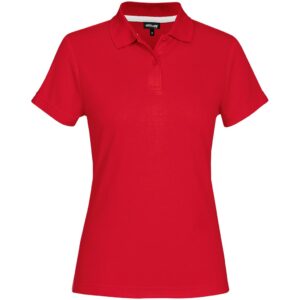 Ladies Bayside Golf Shirt - Red