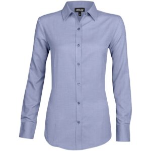 Ladies Long Sleeve Nottingham Shirt - Navy