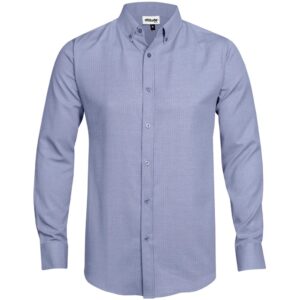 Mens Long Sleeve Nottingham Shirt - Navy