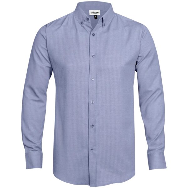 Mens Long Sleeve Nottingham Shirt - Navy
