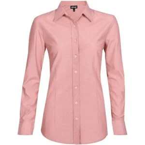 Ladies Long Sleeve Portsmouth Shirt - Red