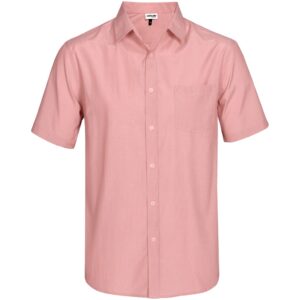 Mens Short Sleeve Portsmouth Shirt - Red