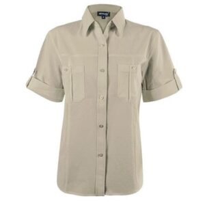 Tracker Short Sleeve Blouse - Stone