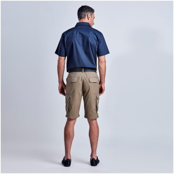 Mens Cargo Zip Off Pants - Brown