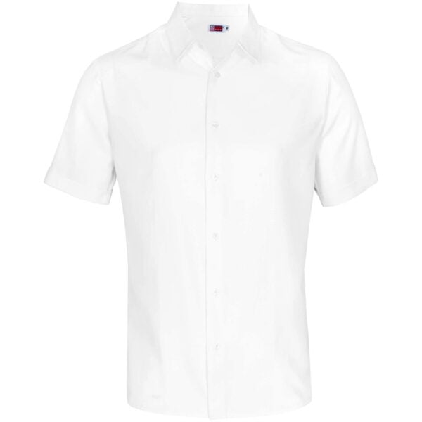 Mens Short Sleeve Wallstreet Shirt - White