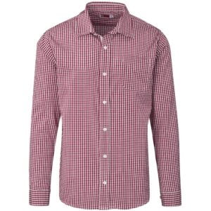 Mens Long Sleeve Kenton Shirt - Red