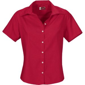Ladies Short Sleeve Aspen Shirt - Red