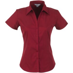 Ladies Short Sleeve Metro Shirt - Red