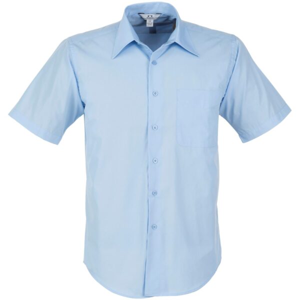 Mens Short Sleeve Metro Shirt - Light Blue