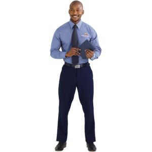 Jennings Mens Flat Front Pants - Navy