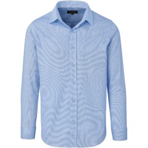Mens Long Sleeve Taylor Shirt - Blue